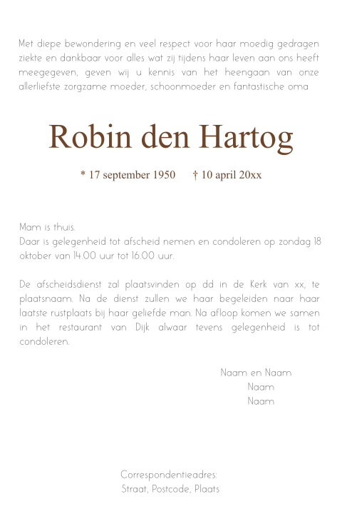 Kaart binnenkant