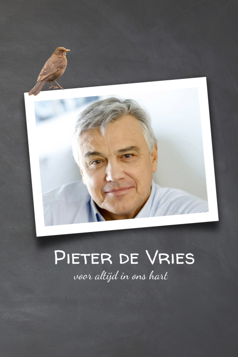 Stoere foto bidprent met krijtbord print