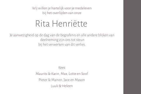 Kaart binnenkant