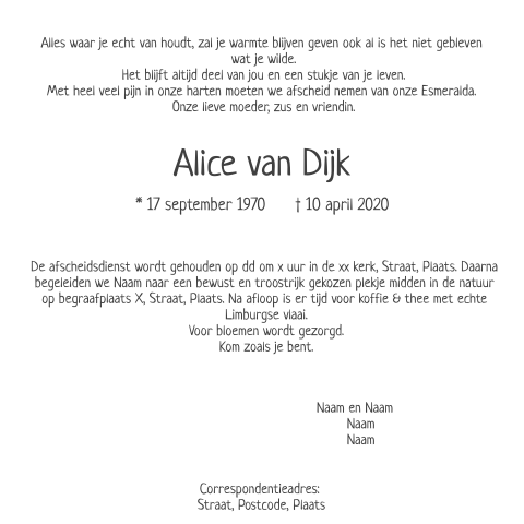 Kaart binnenkant