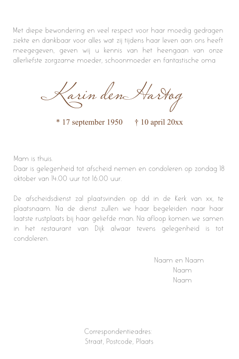 Kaart binnenkant