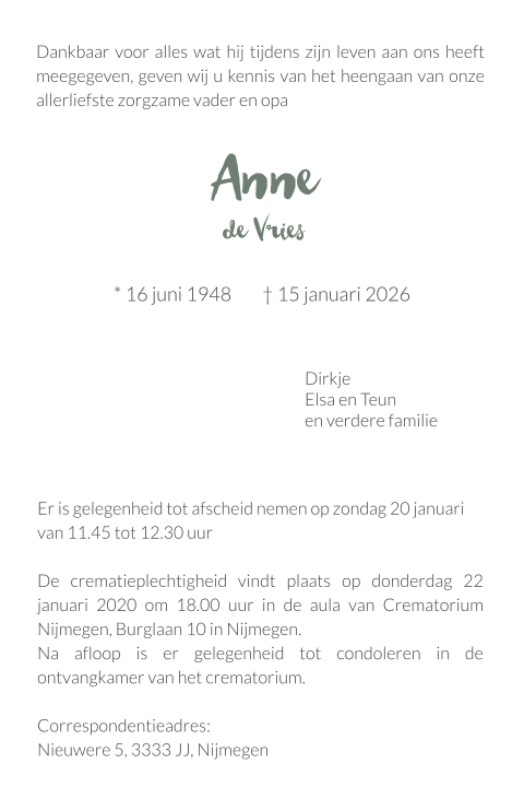 Kaart binnenkant
