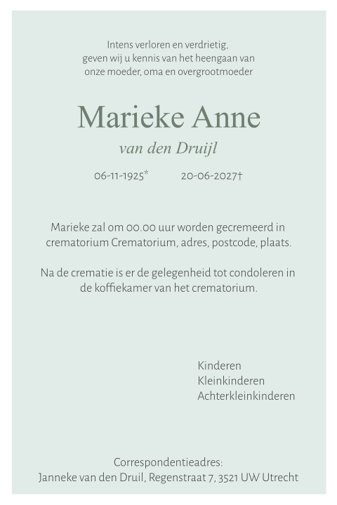 Kaart binnenkant