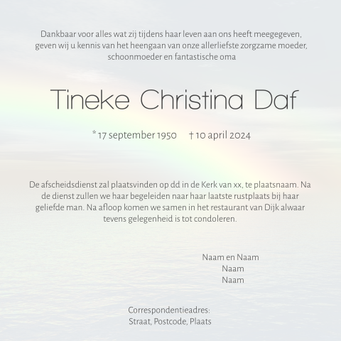 Kaart binnenkant