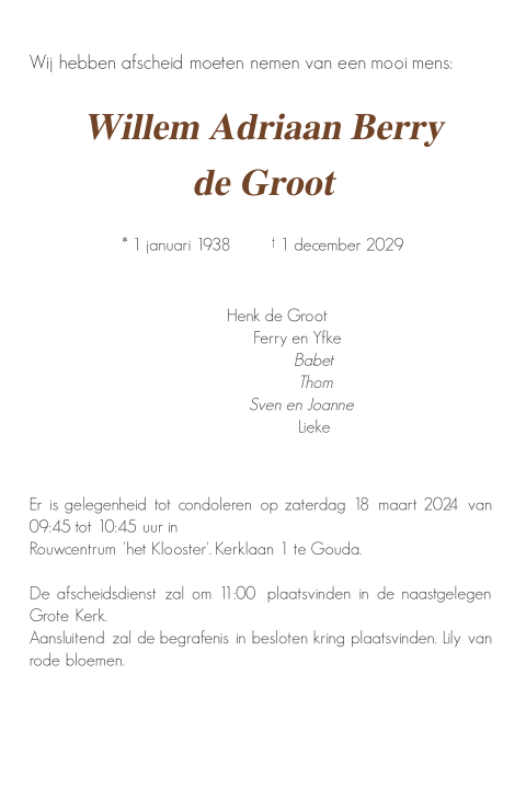 Kaart binnenkant