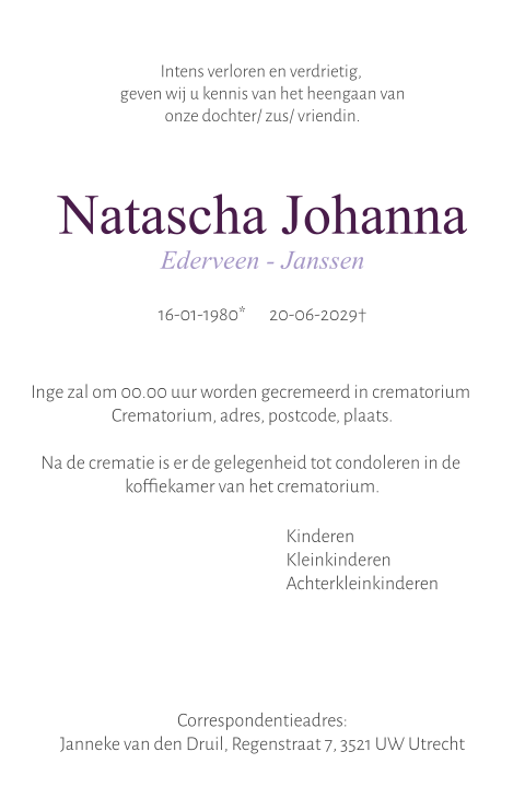 Kaart binnenkant