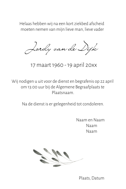 Kaart binnenkant