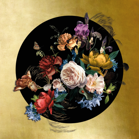 Condoleancekaart klassieke bloemen oude meesters