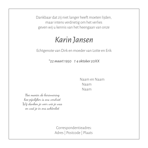 Kaart binnenkant