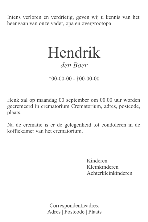 Kaart binnenkant