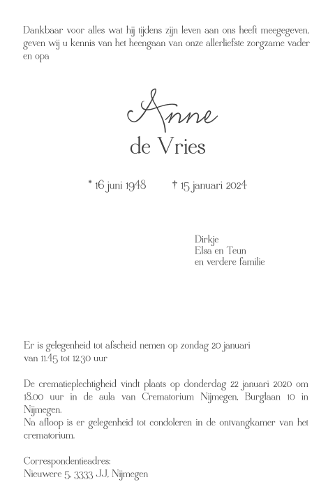 Kaart binnenkant