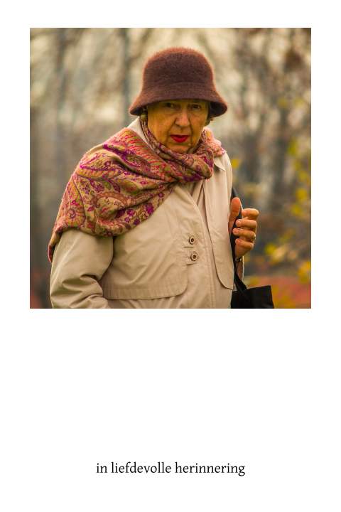 Eenvoudig bidprent met ruimte voor een eigen foto