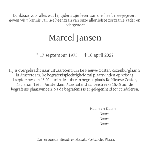 Kaart binnenkant