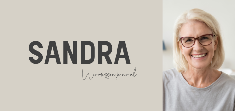 Moderne rouwkaart vrouw met foto grijstinten
