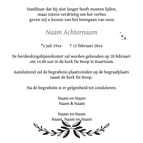 Kaart binnenkant