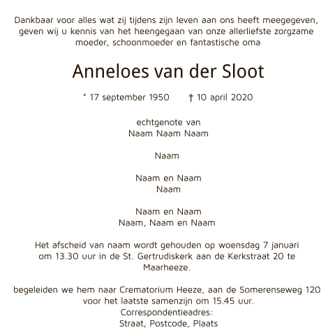 Kaart binnenkant