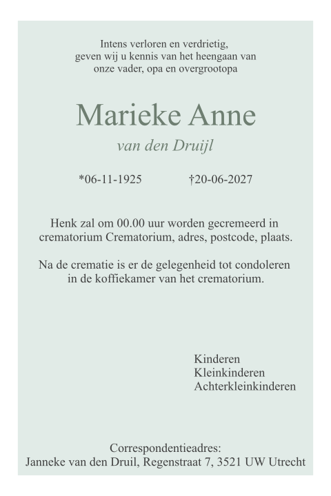 Kaart binnenkant