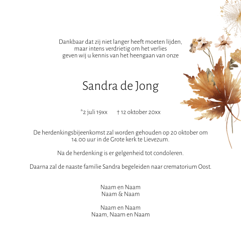 Kaart binnenkant