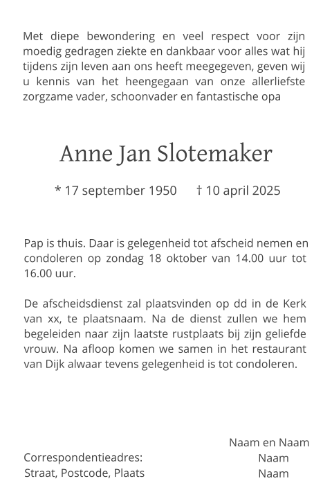 Kaart binnenkant