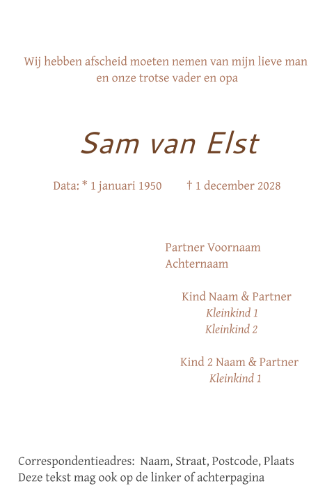 Kaart binnenkant