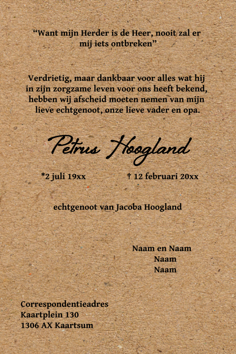 Kaart binnenkant
