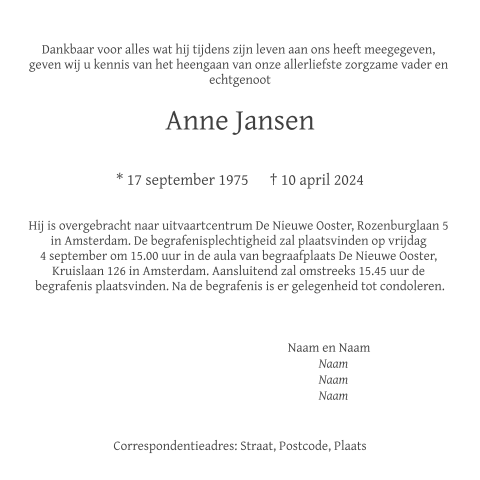 Kaart binnenkant
