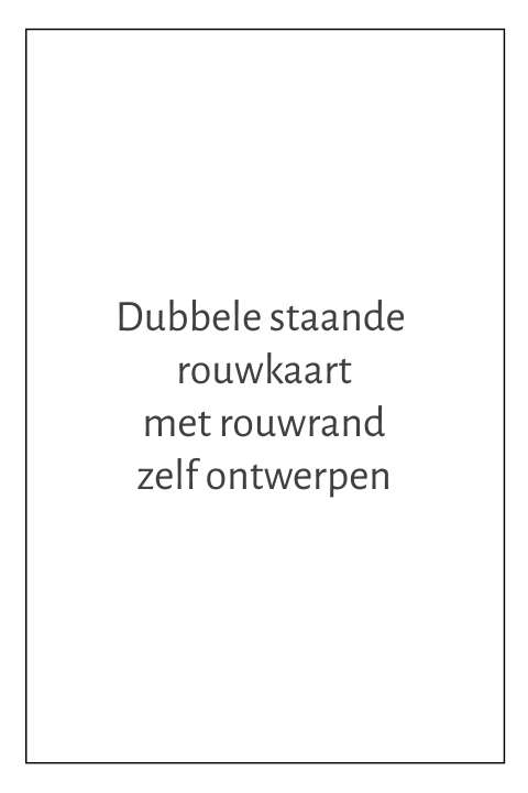 Dubbel staande rouwkaart ontwerpen