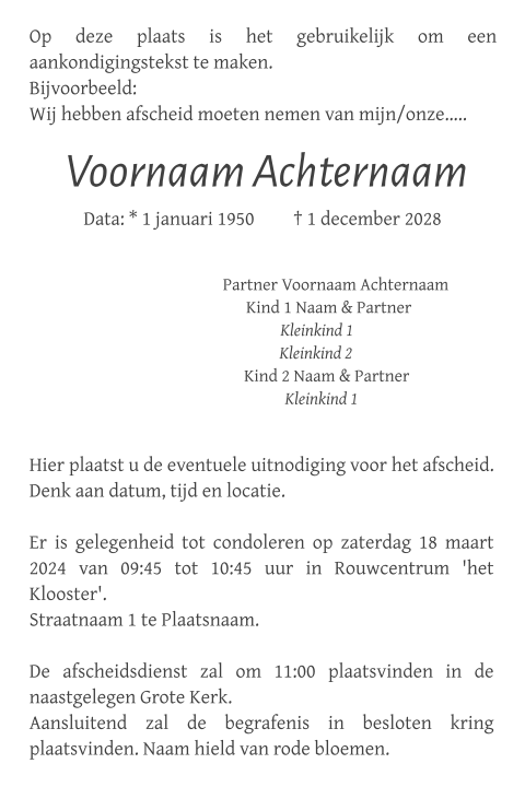Kaart binnenkant