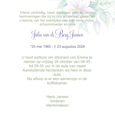 Kaart binnenkant