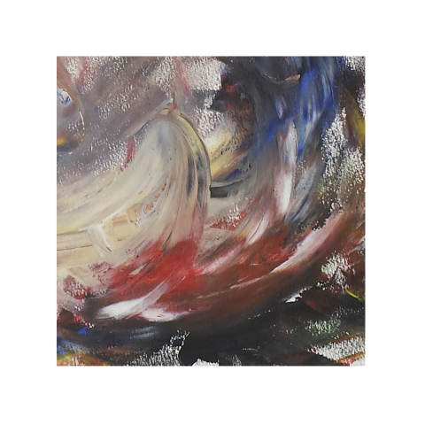 Mooie geschilderde dankbetuiging wind zwart rood en blauw
