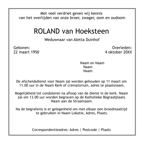 Kaart binnenkant