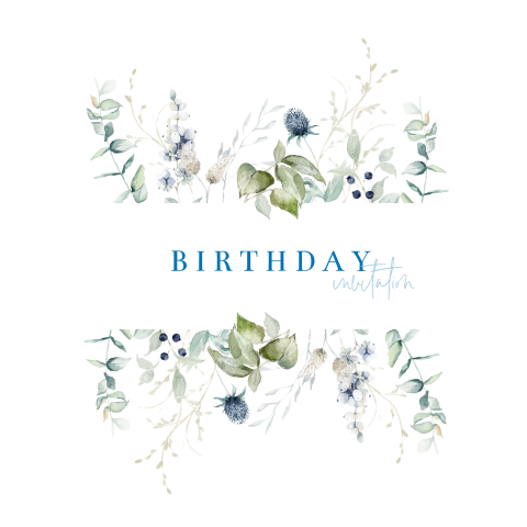 Ice blue birthday