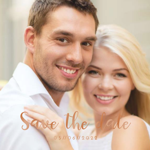 Ihre Save the Date Karte mit Ihrem persönlichen Foto