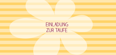 Florale Taufe