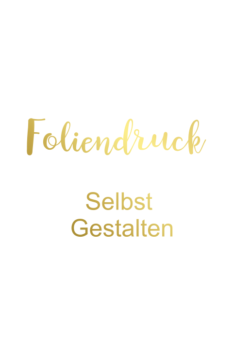 Doppelkarte blanko hochformatig Hochzeit Foliendruck doppelseitig