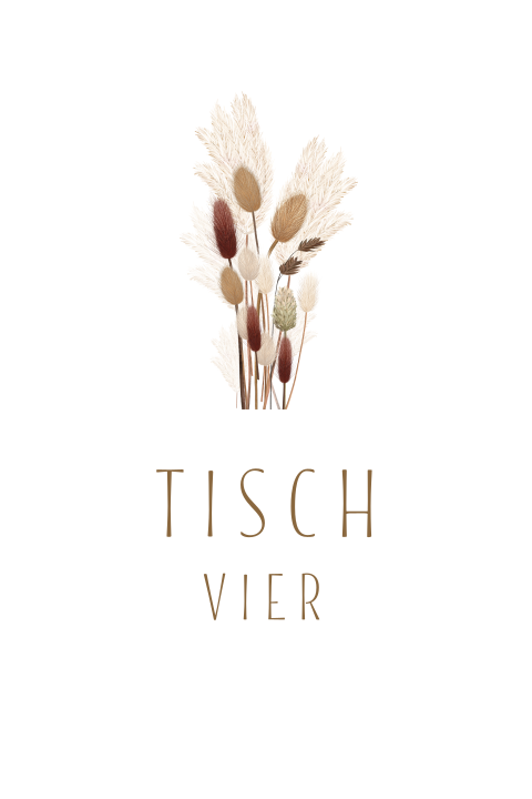 Tischkarte - Sommerwärme