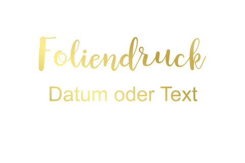 Einfachkarte blanko querformatig Foliendruck