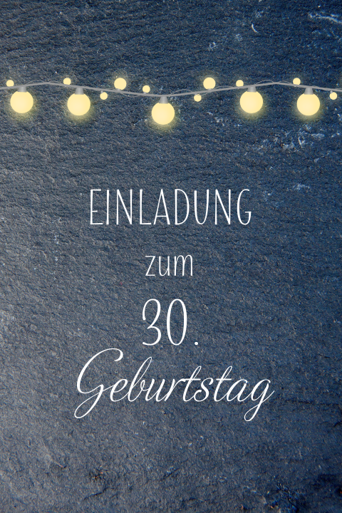 Leuchtende Girlanden - 30