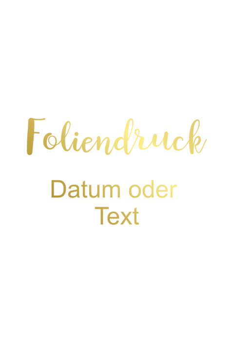 Einfachkarte blanko hochformatig Foliendruck
