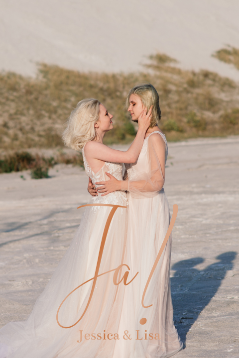 Romantische Hochzeitseinladung mit edler Kupferfolie