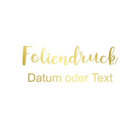 Einfachkarte blanko quadratisch Foliendruck