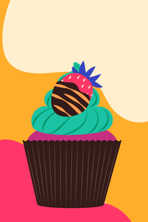 Cupcake Erdbeere