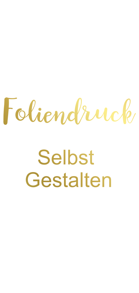 Doppelkarte blanko länglich Foliendruck Hochzeit