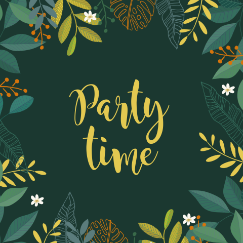 Florale Partytime