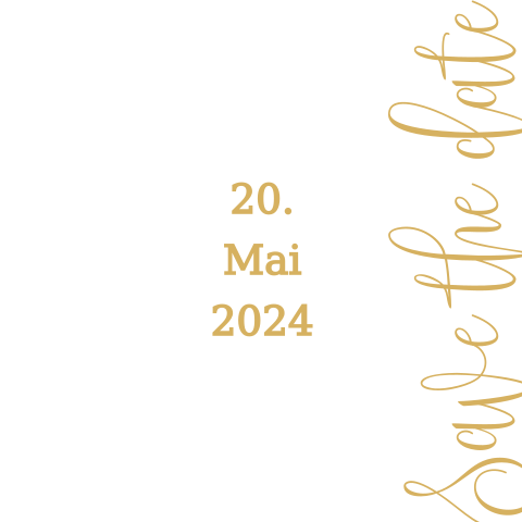 Save The Date Karte mit schönem Schriftzug