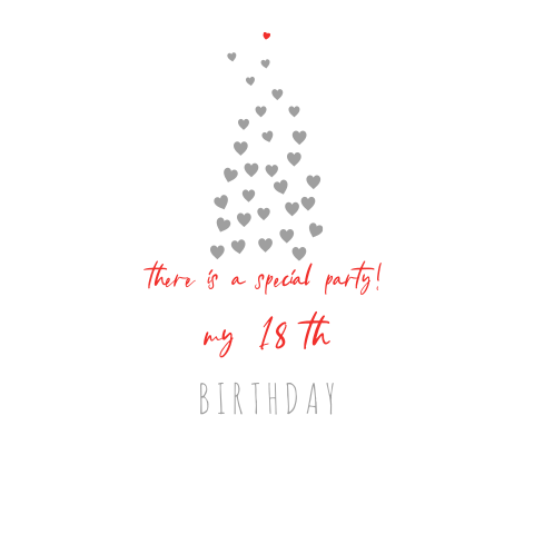 Geburtstag mit Herz
