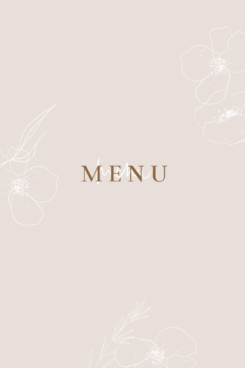 Menükarte- Handdrawn