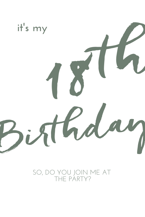 Birthday Lettering