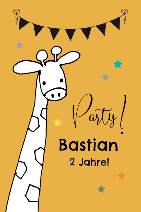 Party mit einer Giraffe