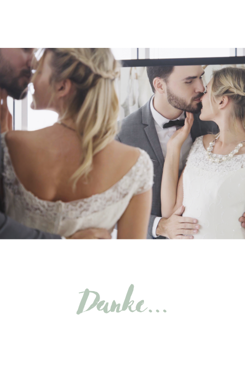 Elegante Dankeskarte mit Ihrem Bild